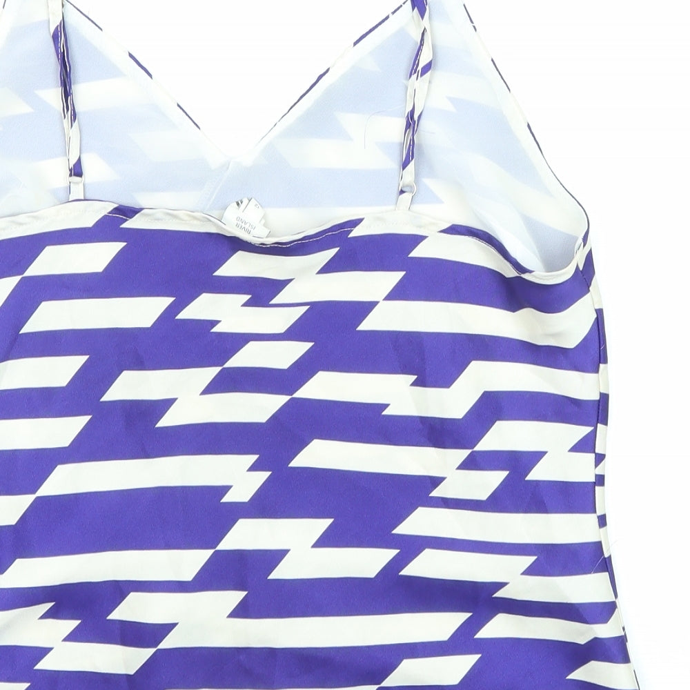 Womens UK Size 12 River Island Purple Camisole Tank