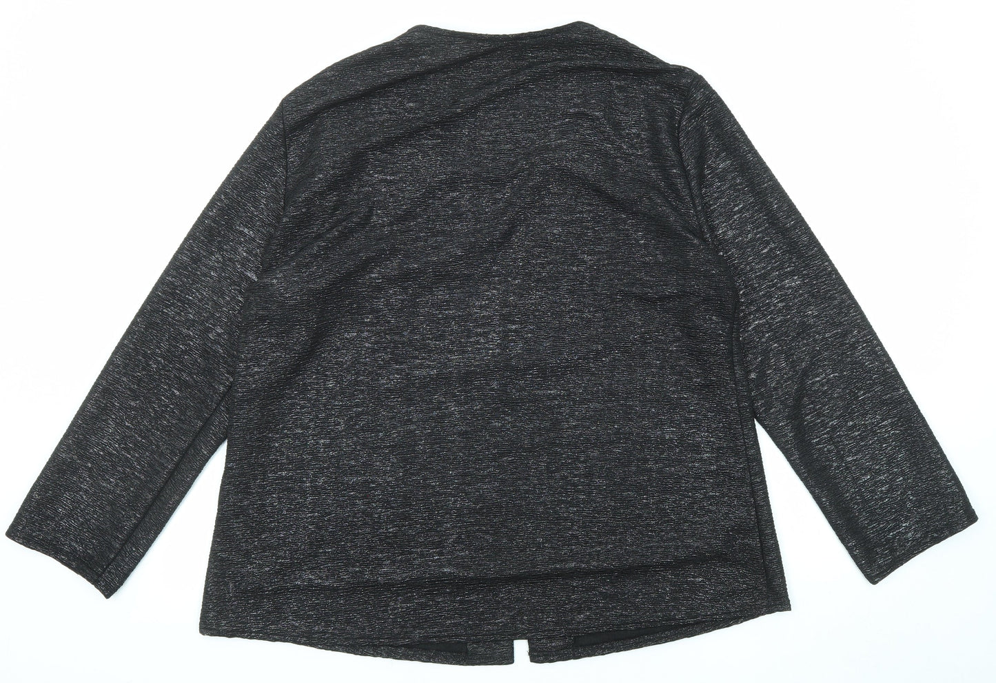 Womens UK Size 22 BASSINI Black Basic Blouse