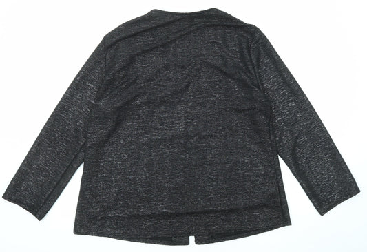 Womens UK Size 22 BASSINI Black Basic Blouse
