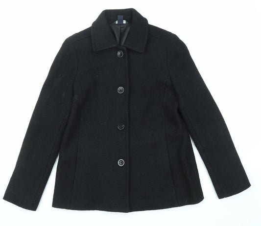 Womens UK Size 12 Lands' End Black Jacket