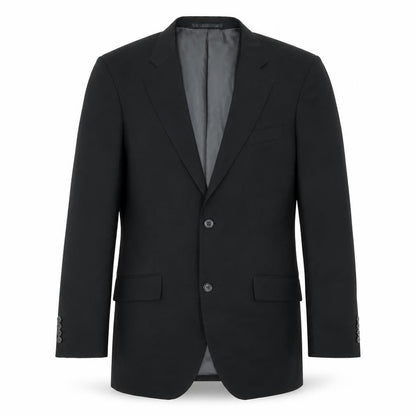 Antich Collection Mens Black Wool Jacket Suit Jacket Size 38 Regular