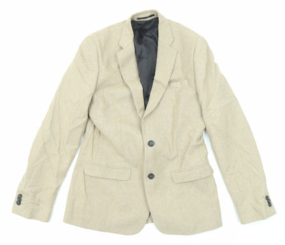 Mens UK Size 38 New Look Regular Beige Suit Jacket