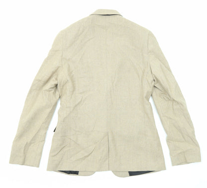 Mens UK Size 38 New Look Regular Beige Suit Jacket