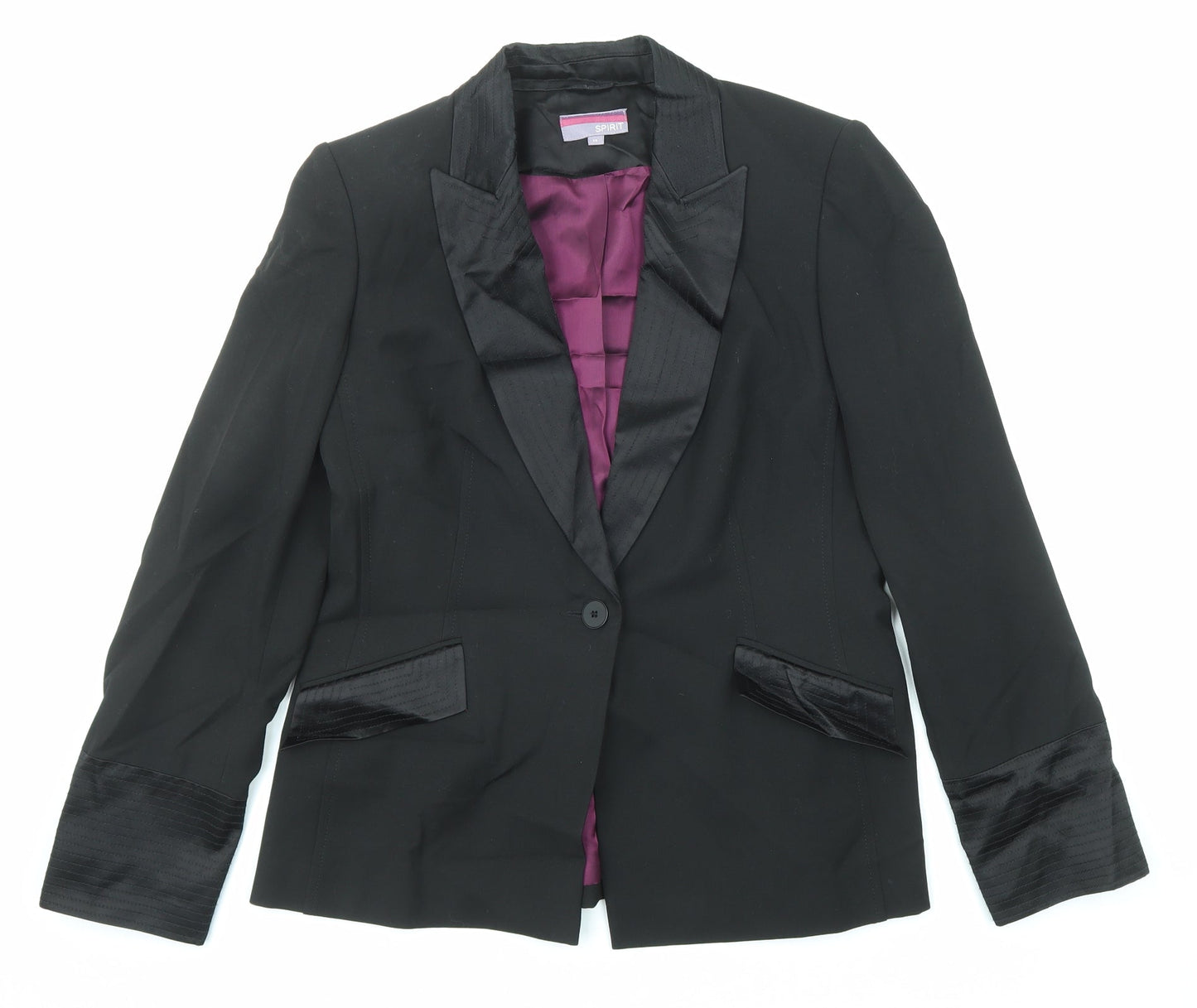 Womens UK Size 14 Spirit Black Jacket