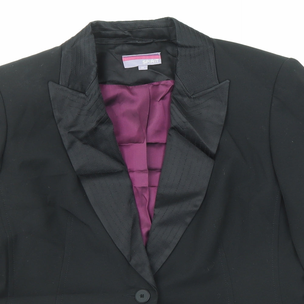 Womens UK Size 14 Spirit Black Jacket