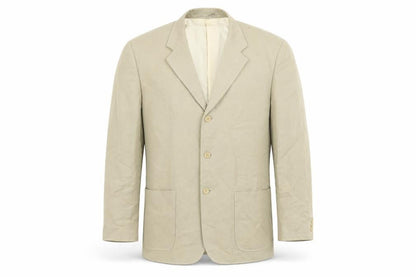 Kartell Mens Beige Cotton Jacket Suit Jacket Size 44 Regular