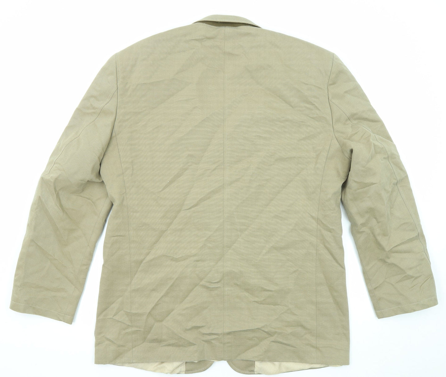 Kartell Mens Beige Cotton Jacket Suit Jacket Size 44 Regular