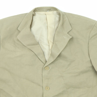 Kartell Mens Beige Cotton Jacket Suit Jacket Size 44 Regular