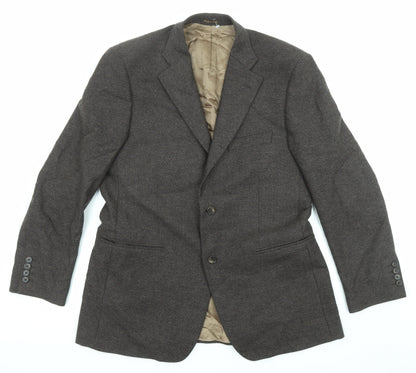 Mens UK Size 40 Marks and Spencer Regular Brown Suit Jacket