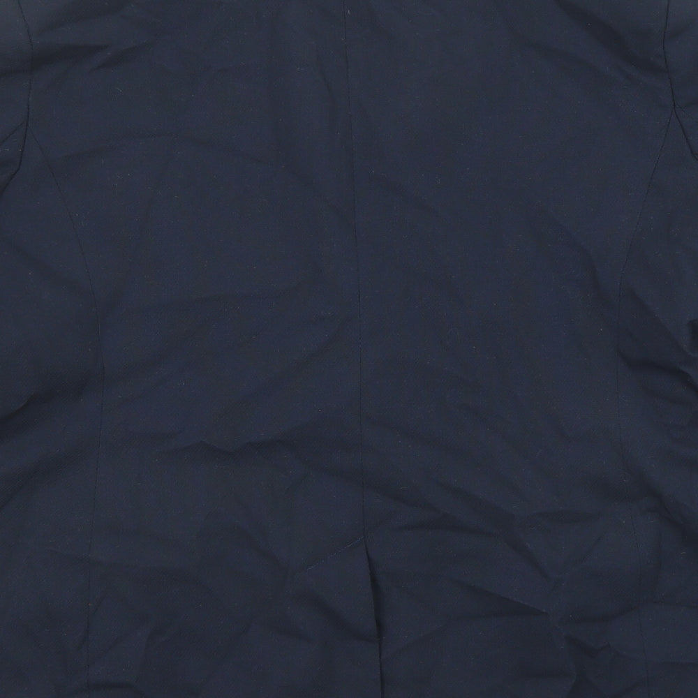 NEXT Womens Blue Polyester Jacket Blazer Size 16