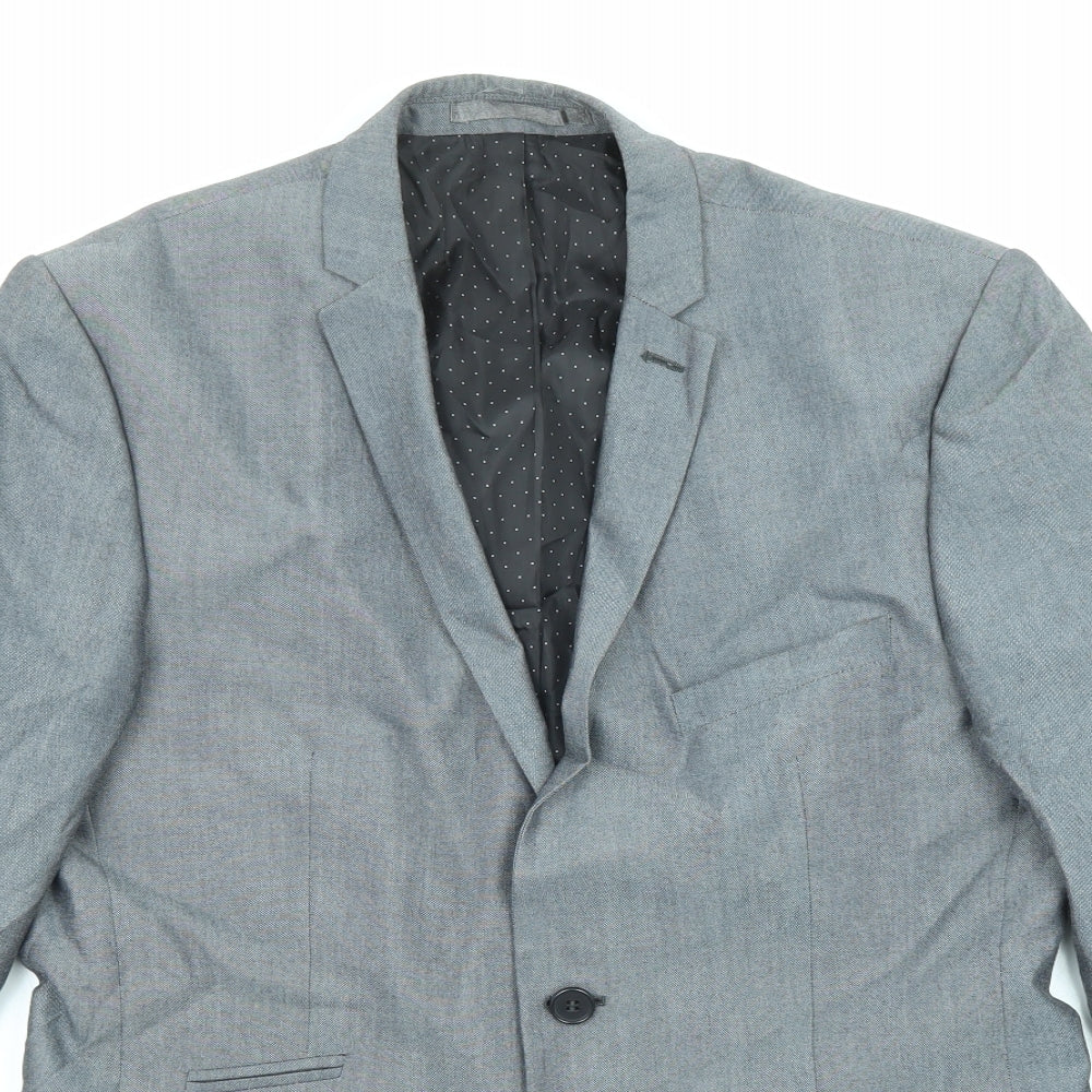 Mens UK Size 40 Limehaus Regular Grey Suit Jacket