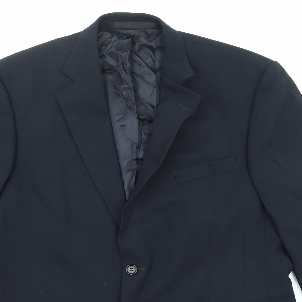 Mens UK Size 42 Marks and Spencer Regular Blue Suit Jacket
