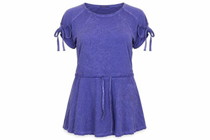 Desigual Womens Blue Cotton A-Line Size S Round Neck Pullover