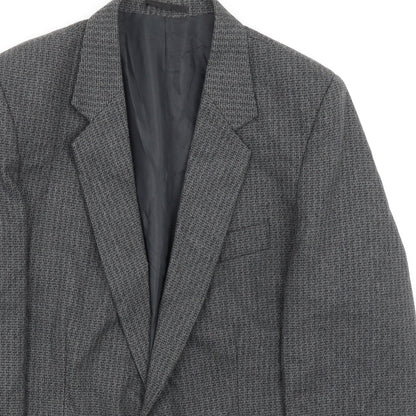 Mens UK Size 42 Classic Regular Grey Suit Jacket
