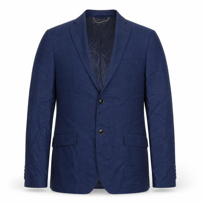 Zara Mens Blue Polyester Jacket Suit Jacket Size 40 Regular