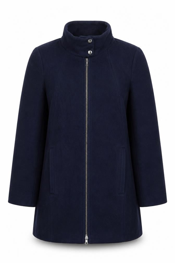 Womens UK Size 12 Gerry Weber Blue Overcoat