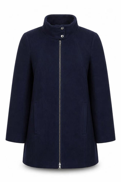 Womens UK Size 12 Gerry Weber Blue Overcoat