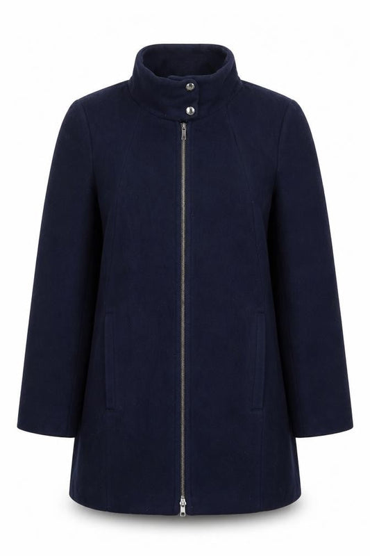 Womens UK Size 12 Gerry Weber Blue Overcoat