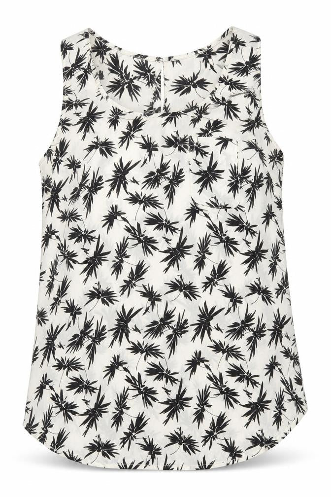 Womens UK Size 10 Oasis Ivory Basic Tank