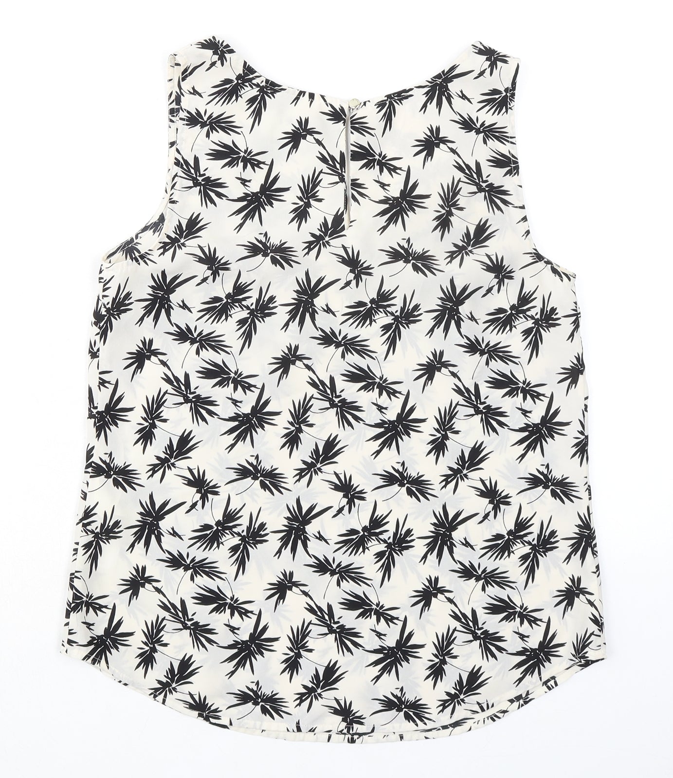 Womens UK Size 10 Oasis Ivory Basic Tank