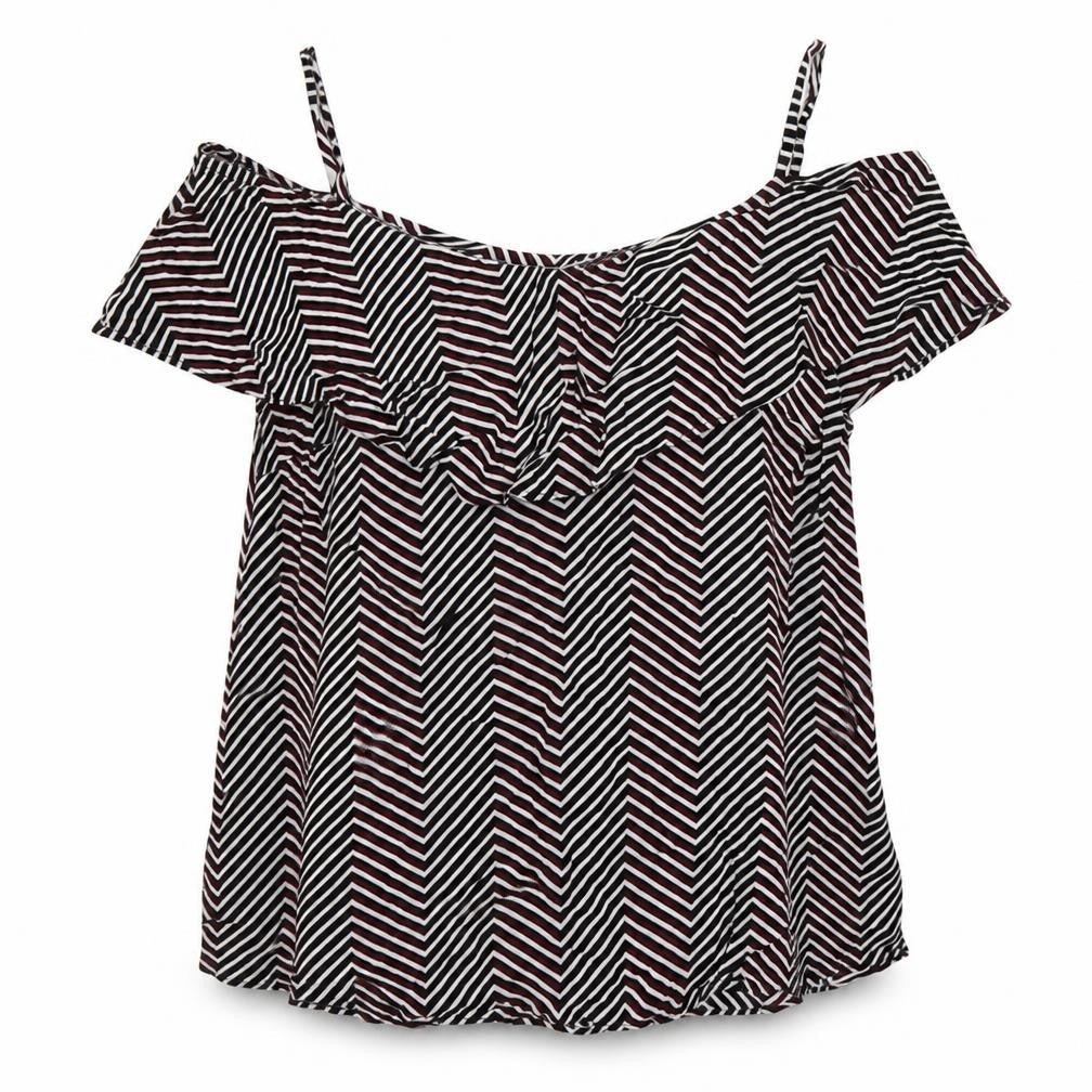 Womens UK Size 14 Therapy Multicoloured Basic Blouse