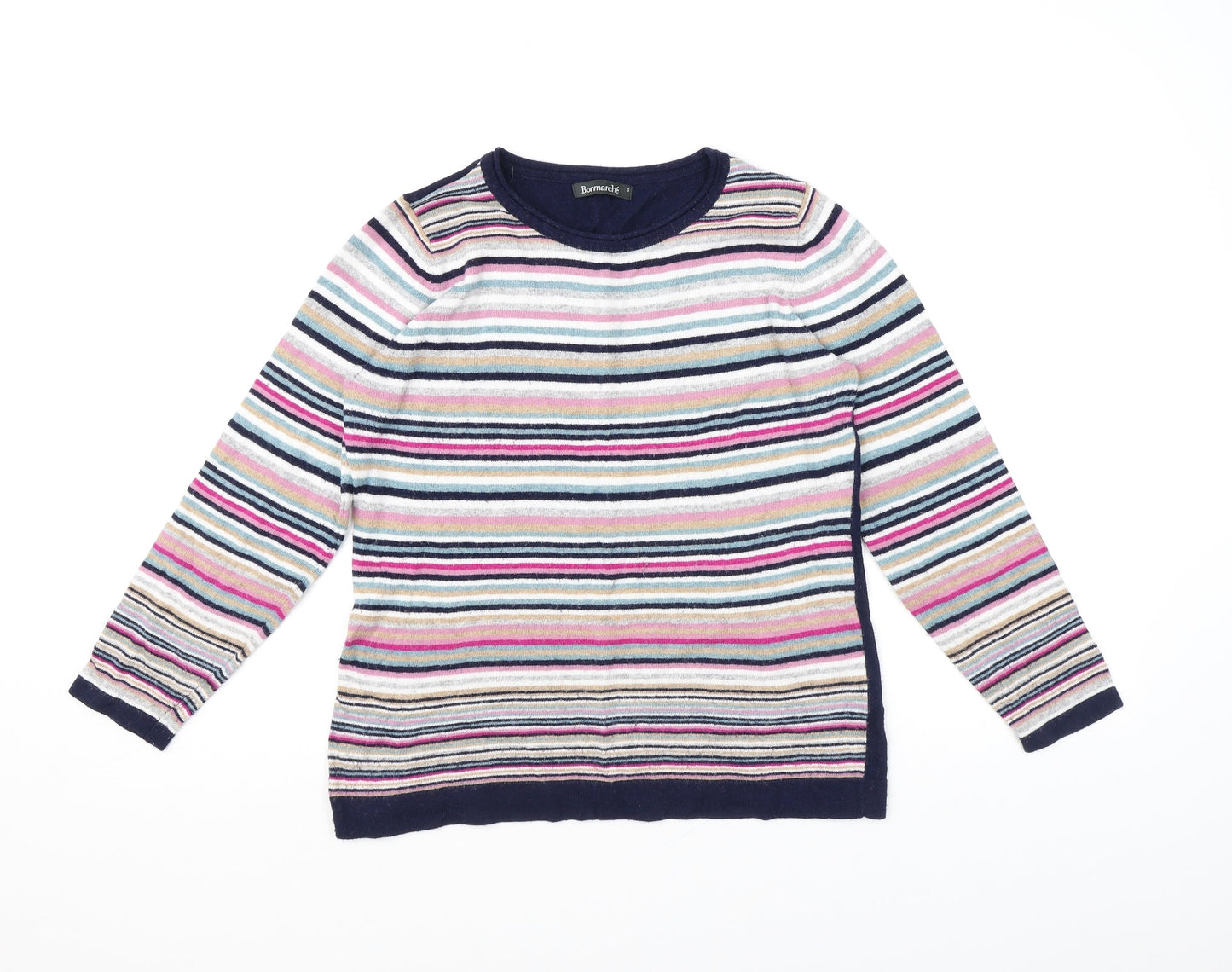 Womens UK Size S Bonmarché Multicoloured Pullover Jumper