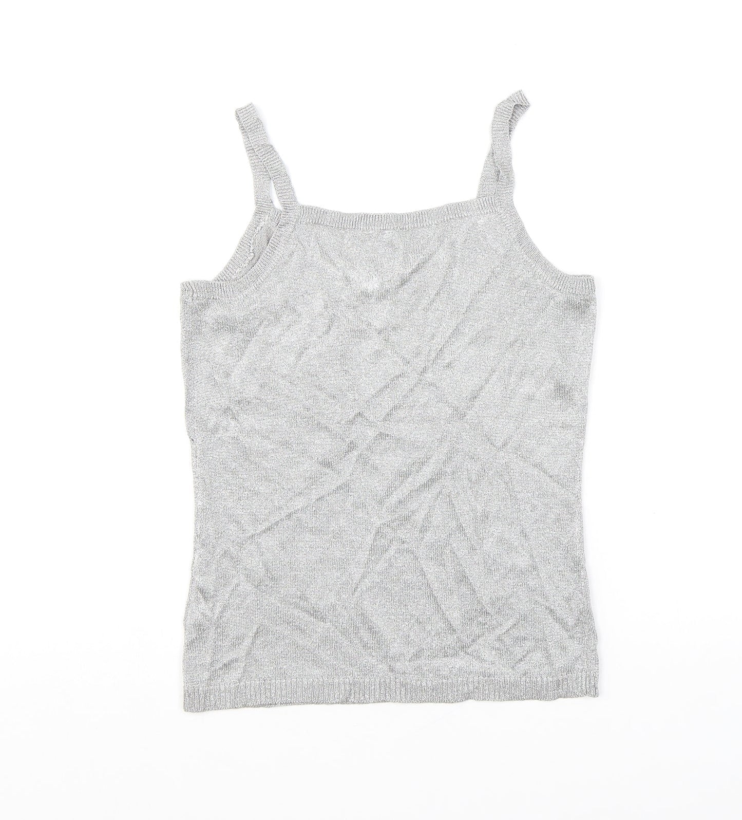NEXT Womens Silver Viscose Camisole Tank Size 12 V-Neck