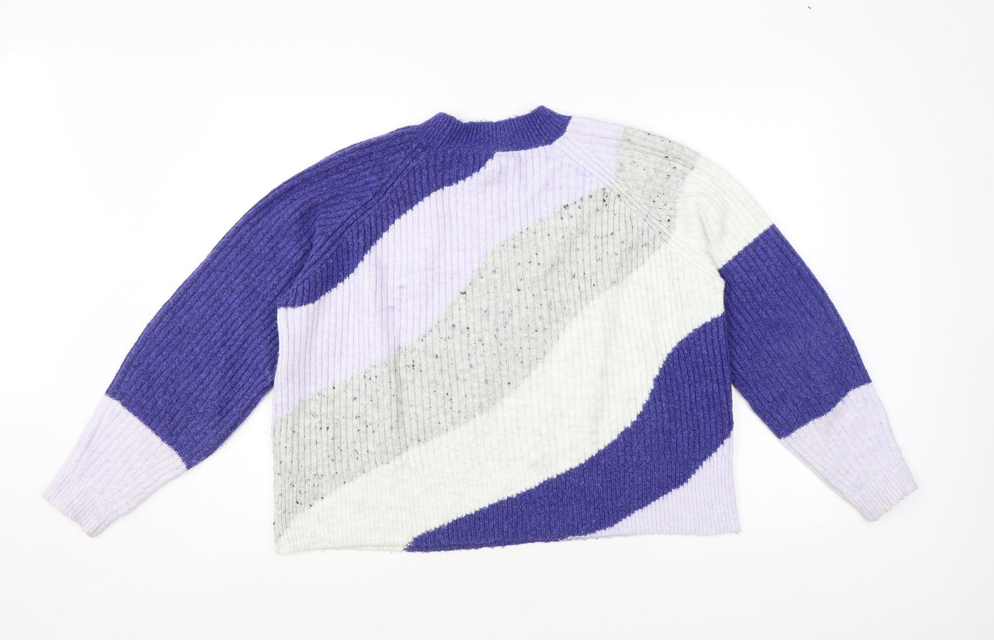 Womens UK Size M Marks and Spencer Blue Pullover Jumper