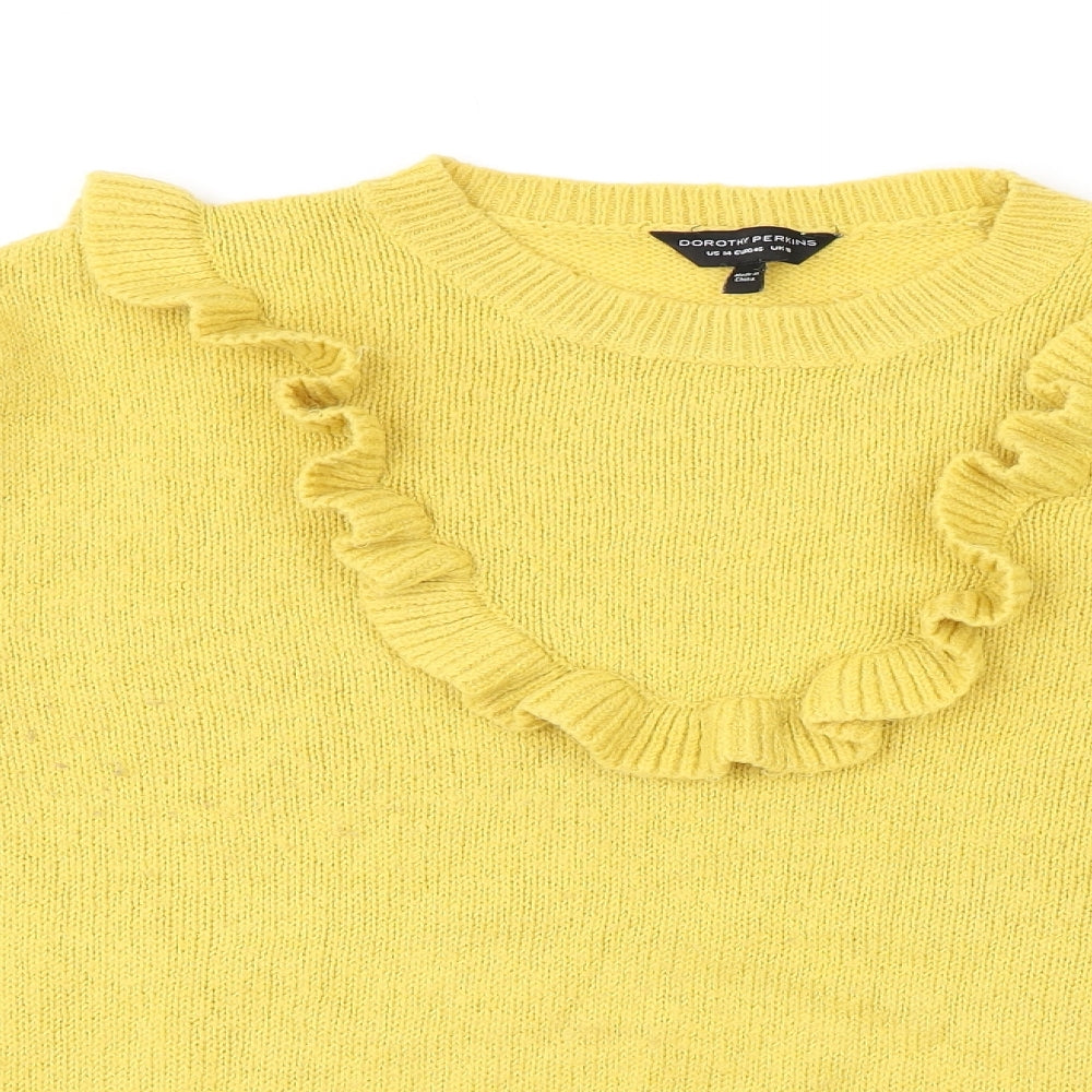 Womens UK Size 18 Dorothy Perkins Yellow Pullover Jumper