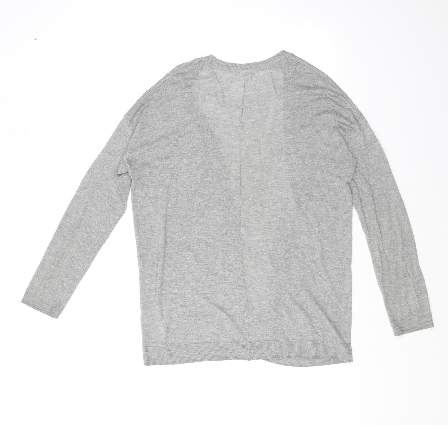 Womens UK Size S H&M Grey Cardigan Jumper