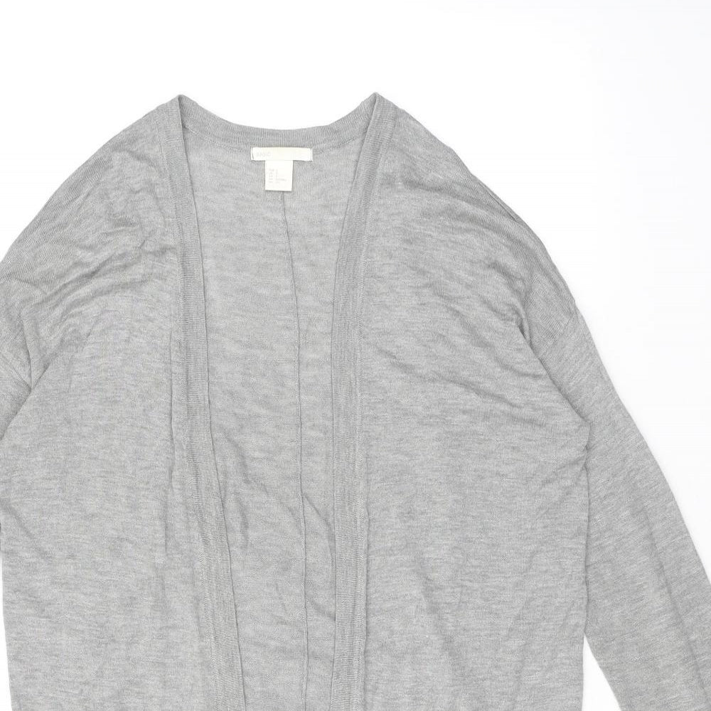 Womens UK Size S H&M Grey Cardigan Jumper