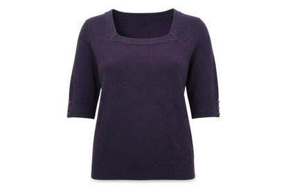Womens UK Size 14 Classics Purple Pullover Jumper