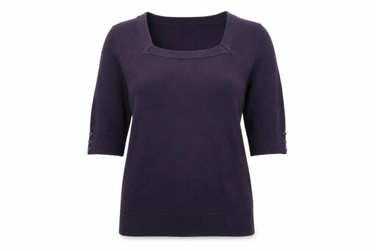 Womens UK Size 14 Classics Purple Pullover Jumper