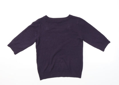 Womens UK Size 14 Classics Purple Pullover Jumper