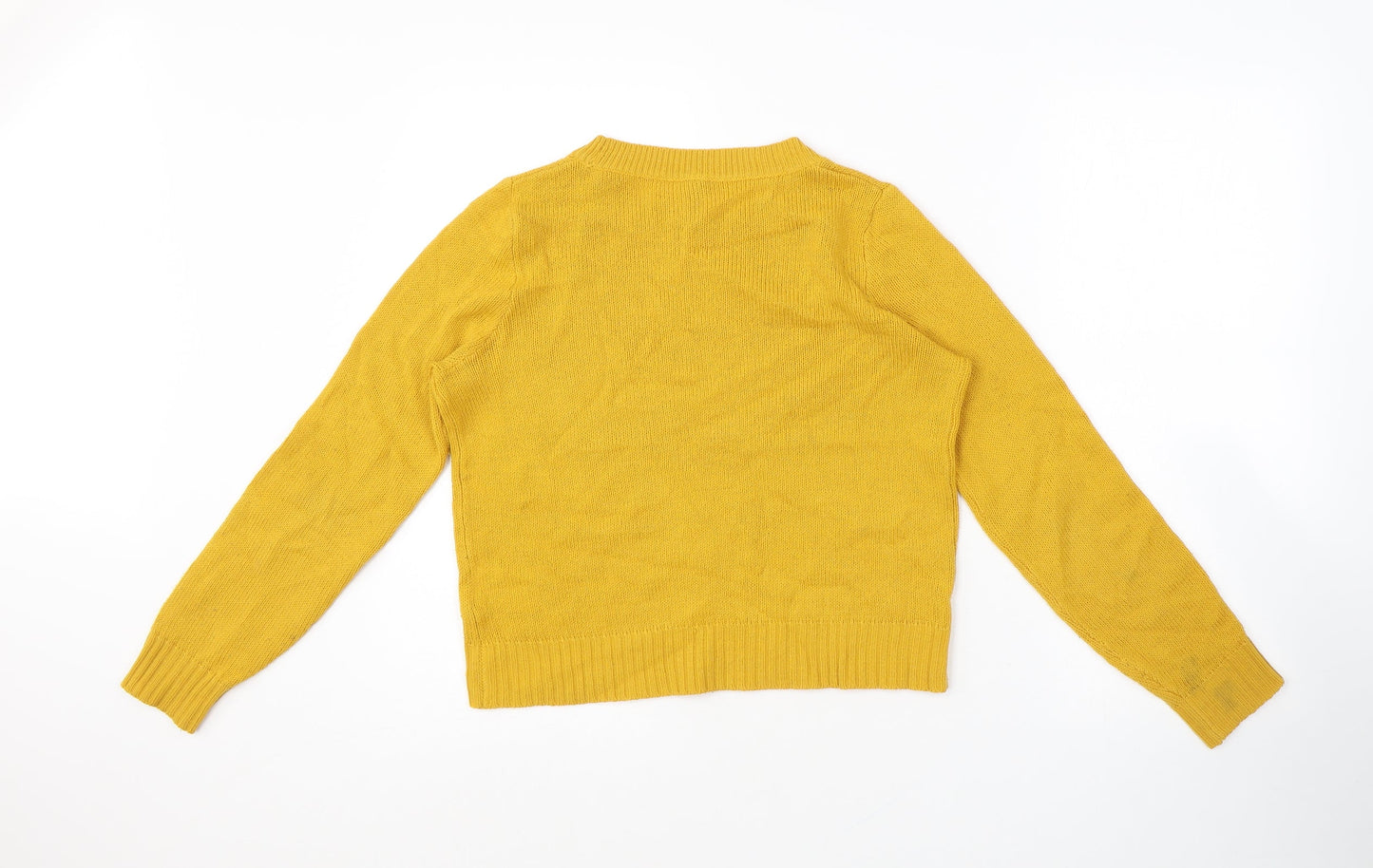 Womens UK Size XS H&M Yellow Pullover Jumper