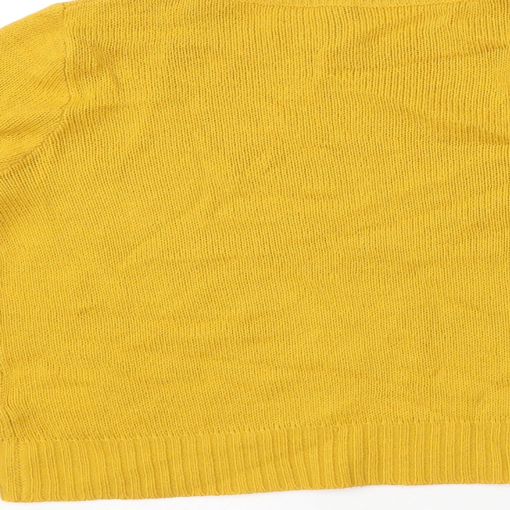 Womens UK Size XS H&M Yellow Pullover Jumper