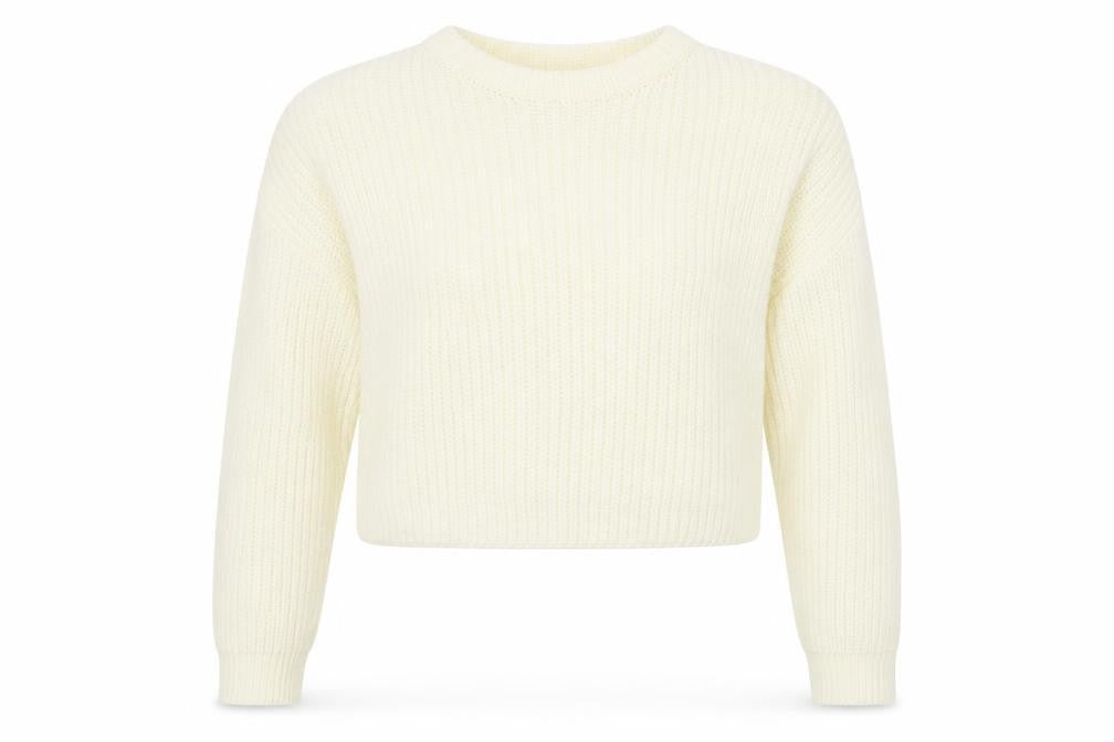 Womens UK Size S Missguided White Pullover Jumper
