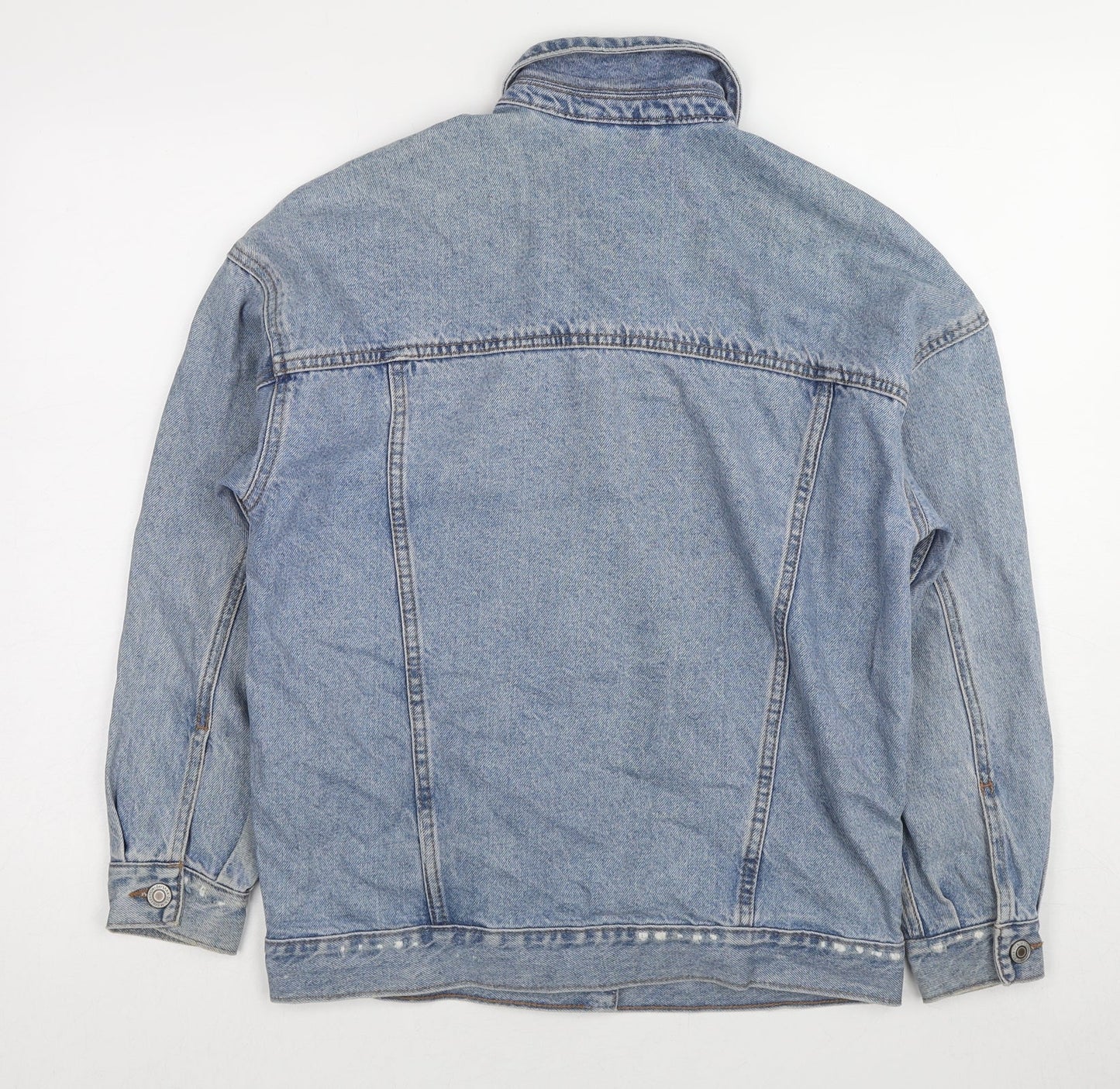 Mens UK Size 2XS Bershka Blue Jacket
