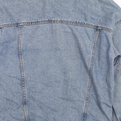 Mens UK Size 2XS Bershka Blue Jacket
