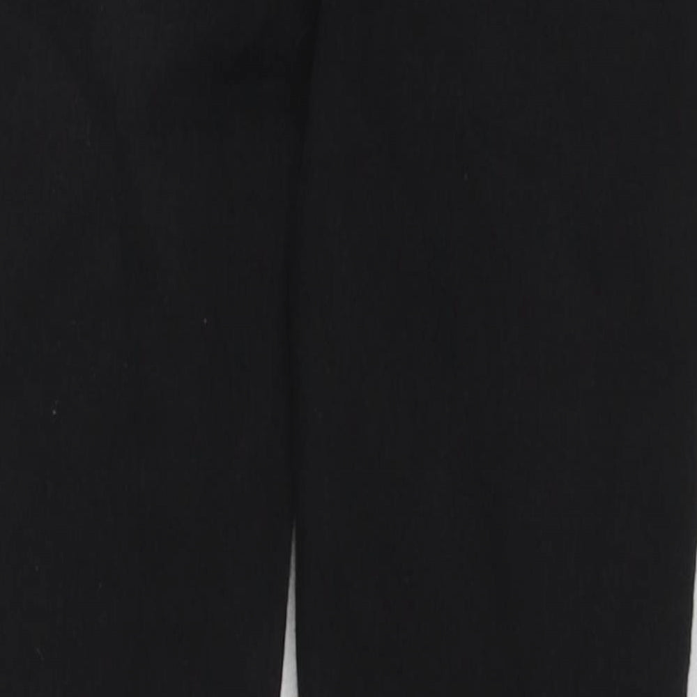 River Island Girls Black Cotton Skinny Jeans Size 8 Years Regular Zip