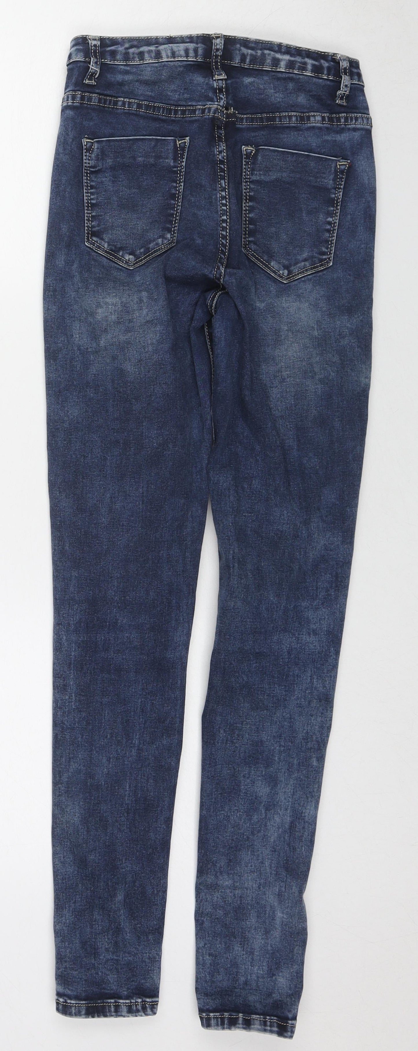 Womens UK Size 10 Studio Regular Fit Skinny Blue Jeans