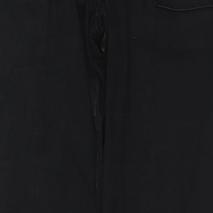 NEXT Womens Black Cotton Skinny Jeans Size 12 L30 in Regular Zip