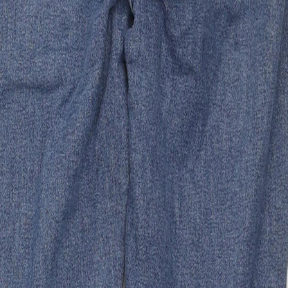 Topshop Womens Blue Cotton Skinny Jeans Size 28 in L32 in Regular Zip