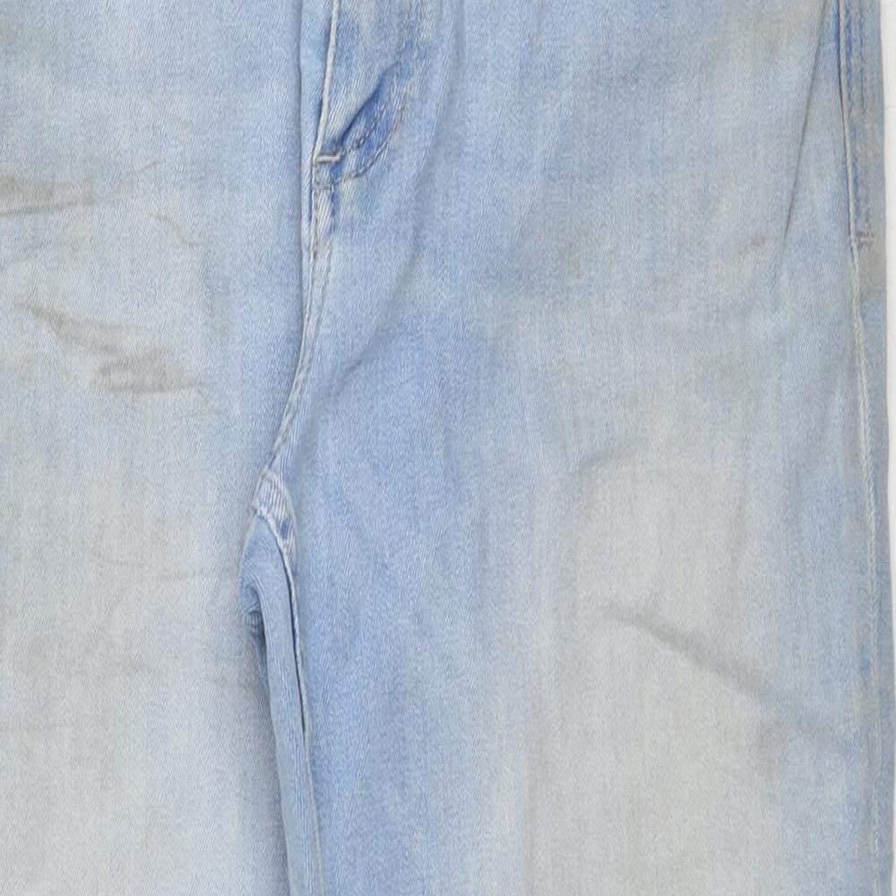 Womens UK Size 12 Marks and Spencer Regular Fit Straight Blue Jeans