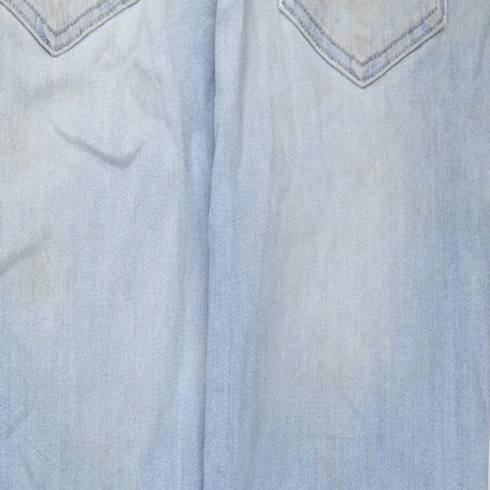 Womens UK Size 12 Marks and Spencer Regular Fit Straight Blue Jeans