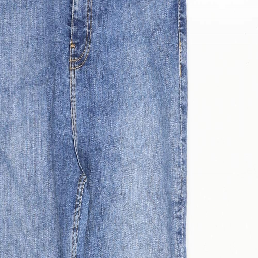 Zara Womens Blue Cotton Skinny Jeans Size M L28 in Regular Zip