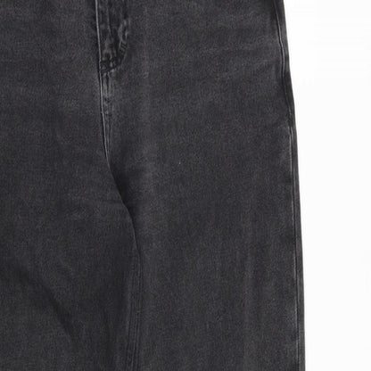 Reclaimed Vintage Womens Grey Cotton Mom Jeans Size 28 in L30 in Regular Zip