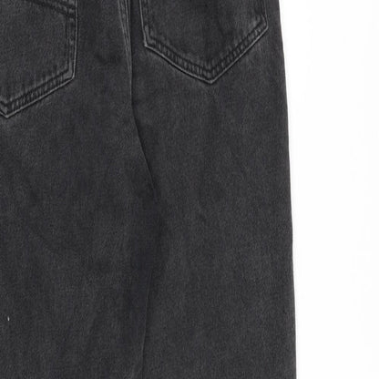 Reclaimed Vintage Womens Grey Cotton Mom Jeans Size 28 in L30 in Regular Zip