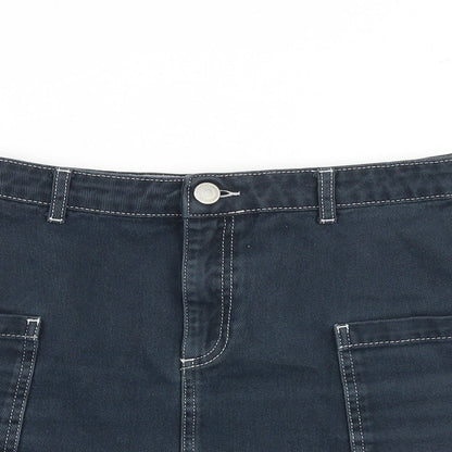 Womens UK Size M BDG Cargo Denim Skirt