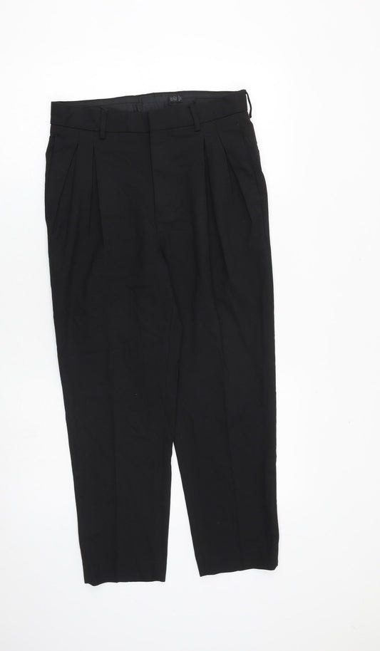 Womens UK Size 28 in ASOS Regular Fit Dress Pants Black Trousers
